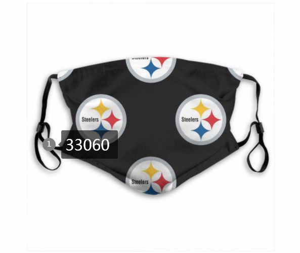 New 2021 NFL Pittsburgh Steelers #48 Dust mask with filter